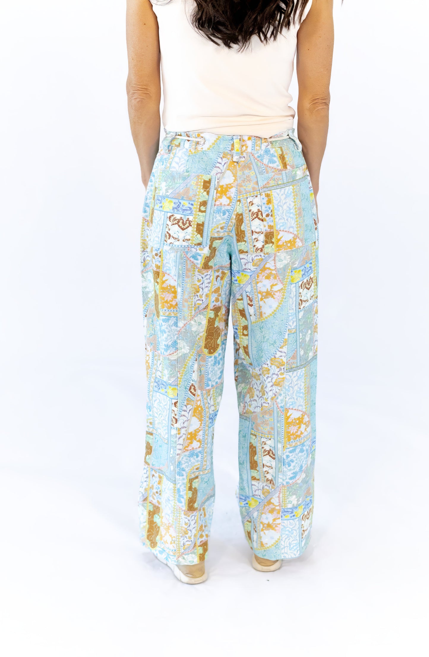 Nour Twill Patchwork Pants