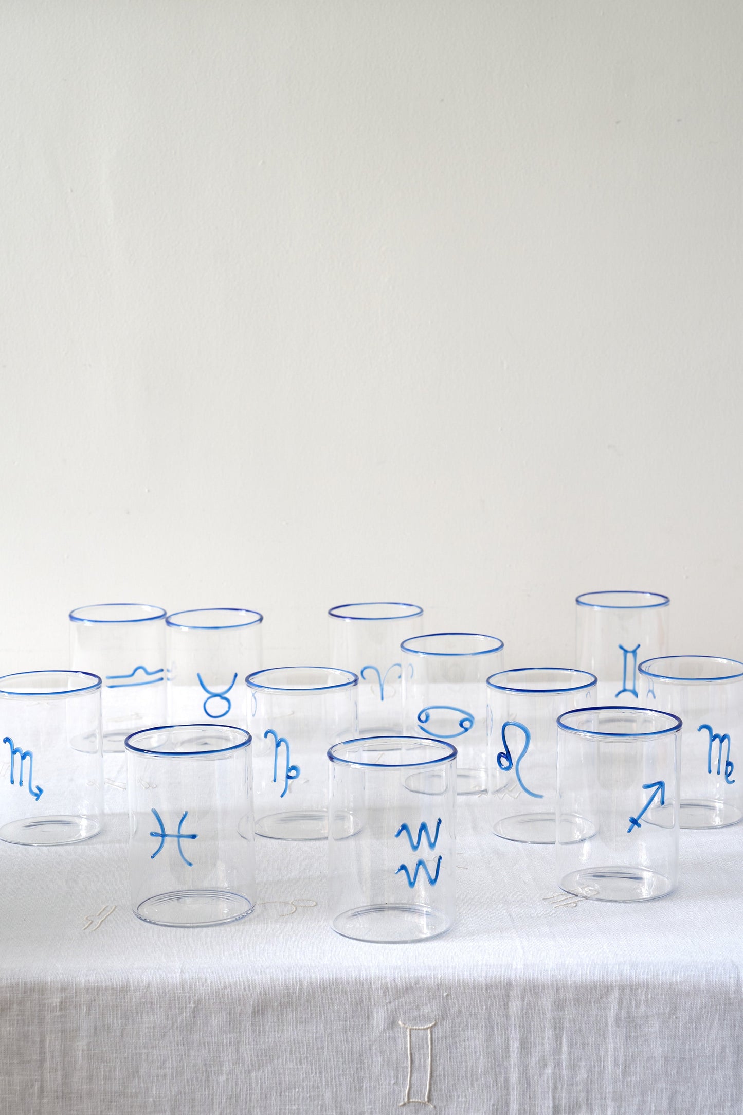 Blue Leo Lowball Glass (Set of 2)