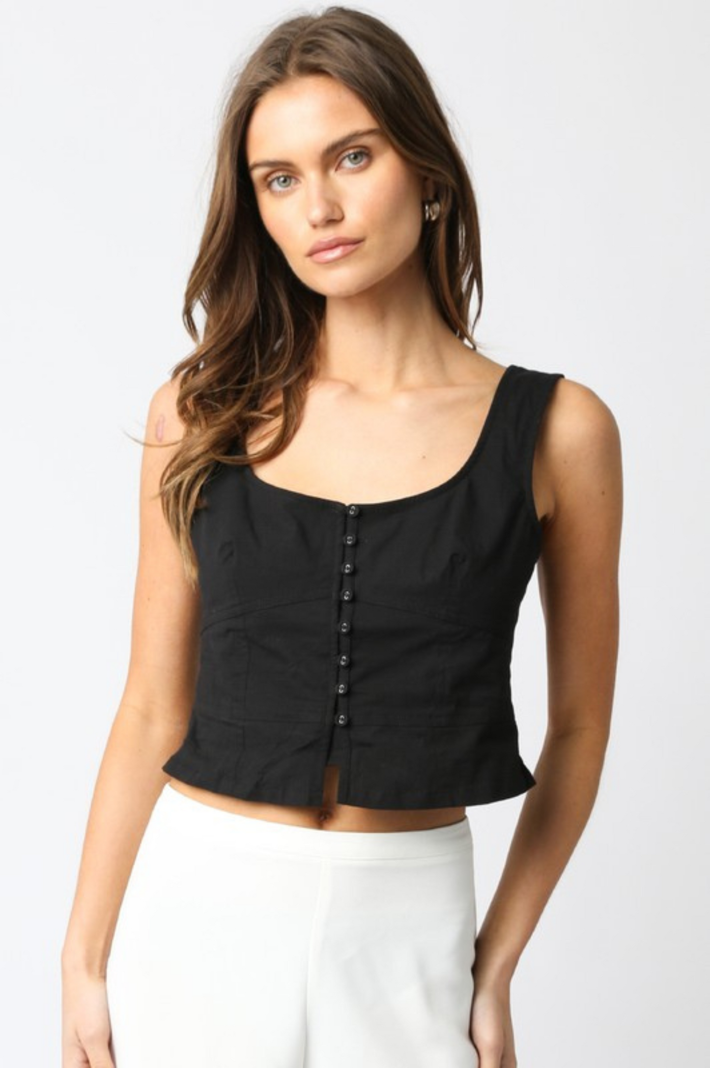Winnie Button Top