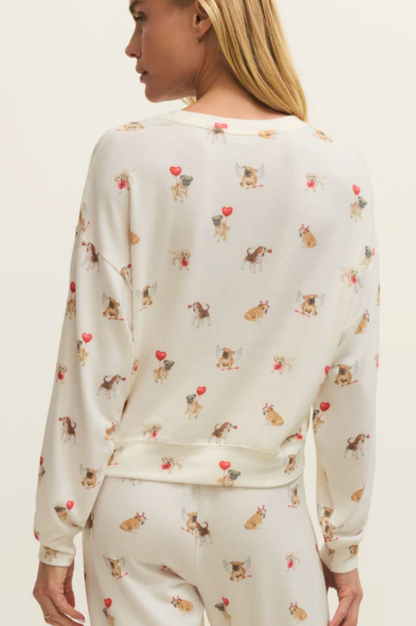 Bisous Love Pup Top