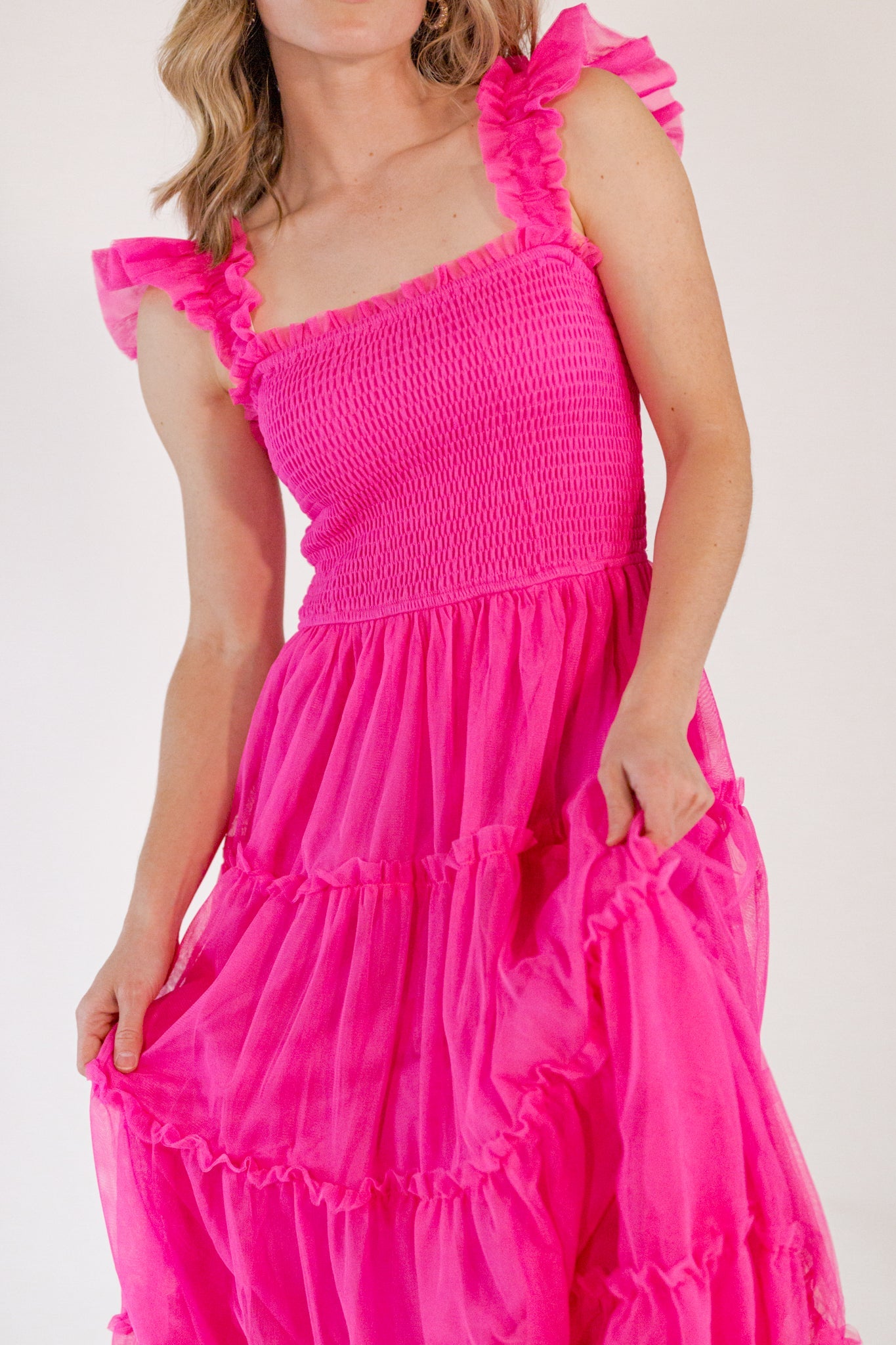 Carmie Tulle Maxi・Fuschia