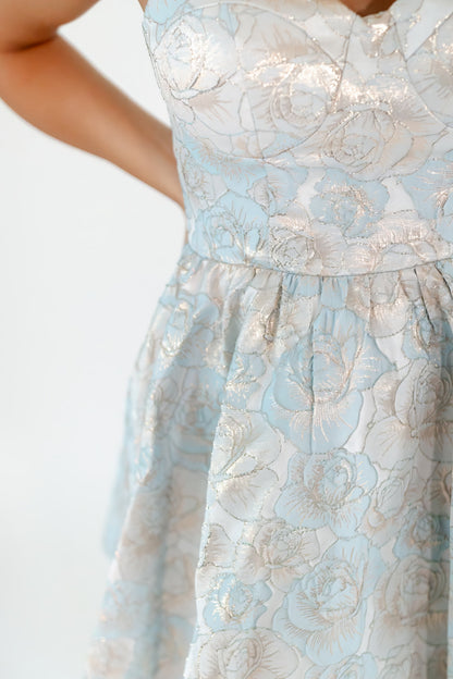 Ciao Bella Jacquard Mini Dress