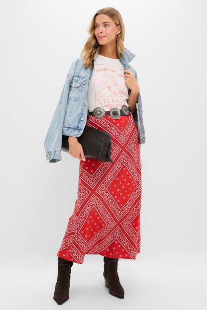 Aces Wild Red Suki Skirt