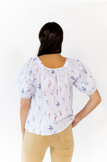 Reina Smocked Floral top