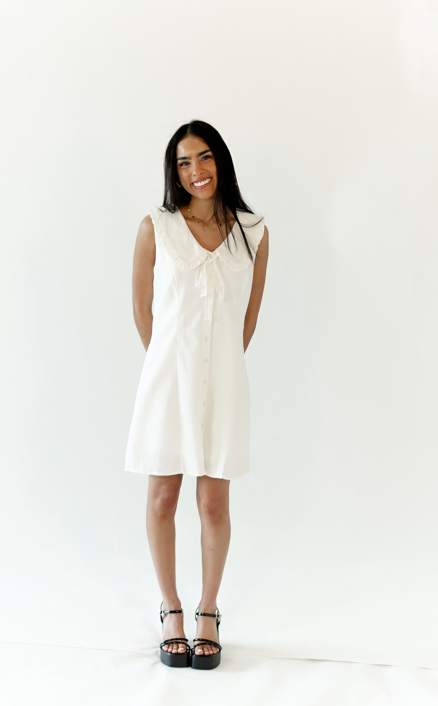 Hattie Sailor Neckline Mini Dress
