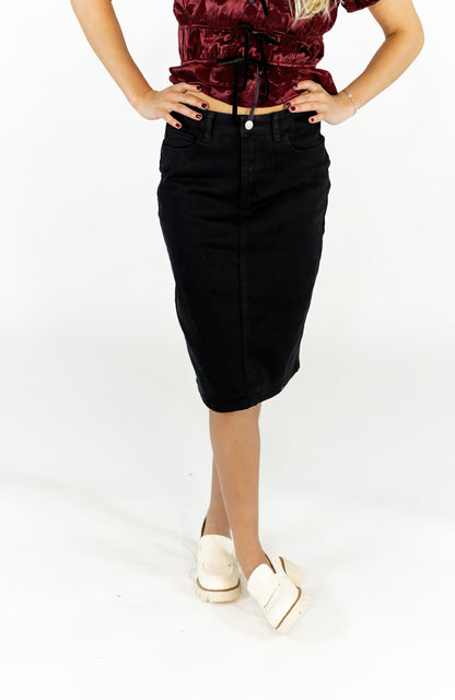Bella Denim Midi Skirt