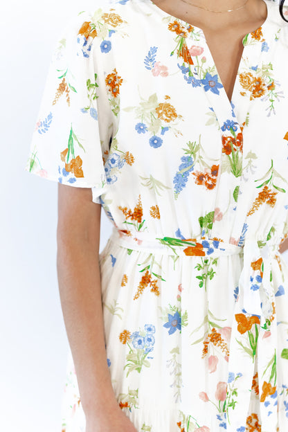 Kimmy Floral Midi Dress  ⤫ Restocked