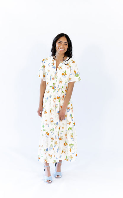 Kimmy Floral Midi Dress  ⤫ Restocked