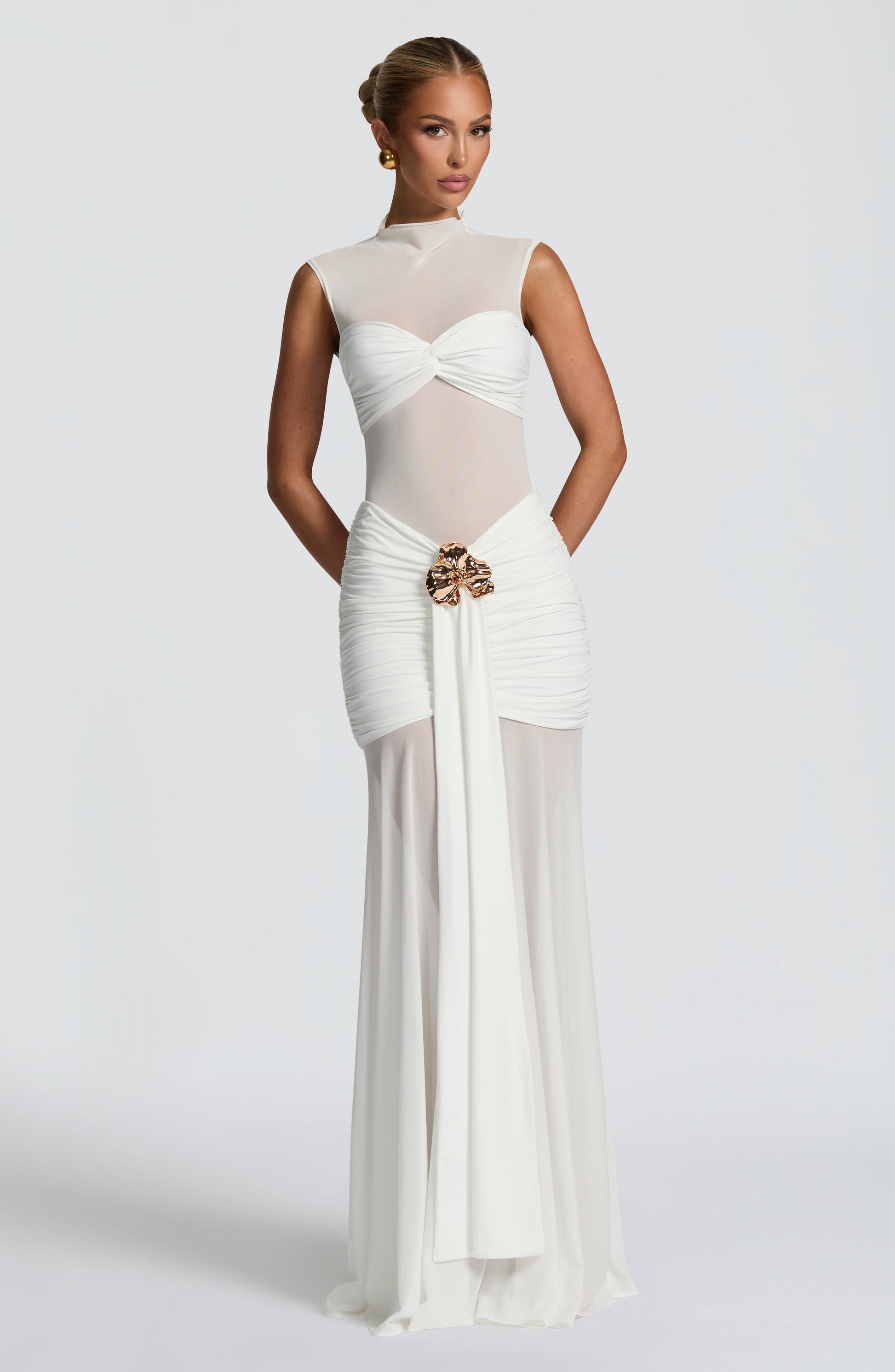 Fae Maxi Skirt - White