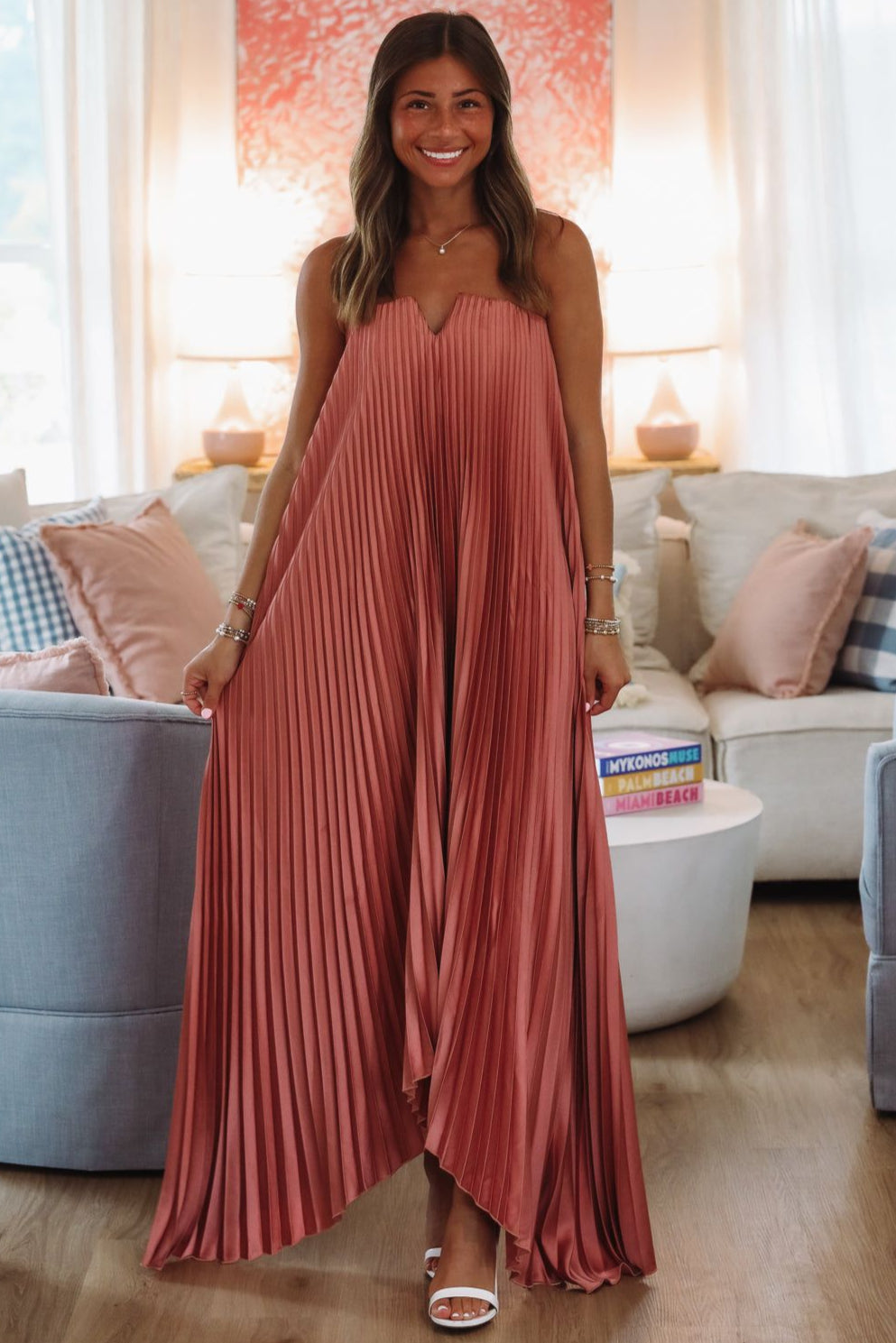 Moonlight Maxi Dress - Blush Pink
