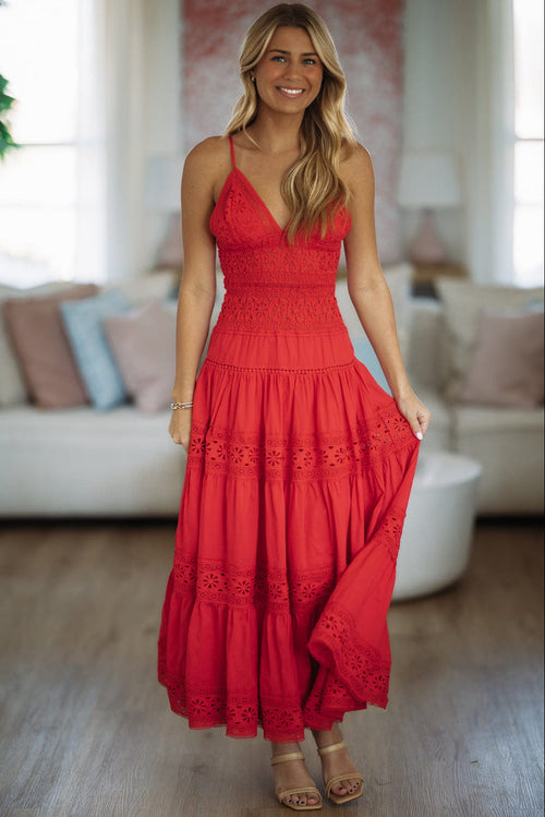 Romance Edit Midi Dress - Red