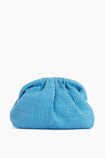 Azzurro Straw Game Clutch