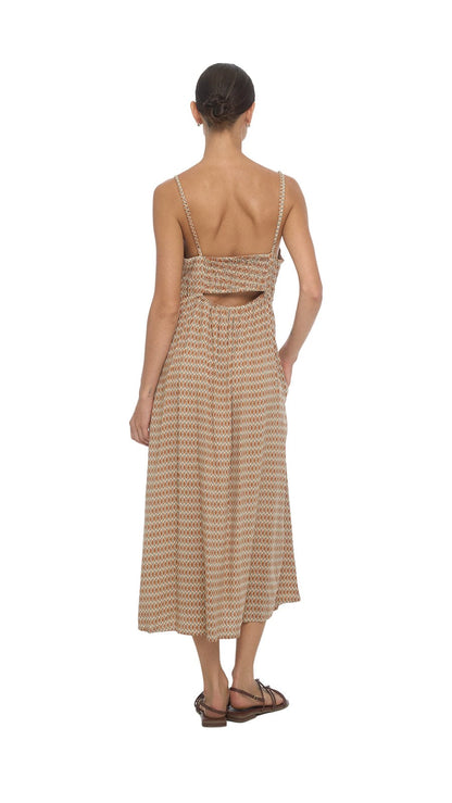 Soller Mio Midi Dress - Kiva Terracotta