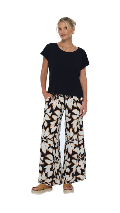 Tahlia Jersey Top - Black