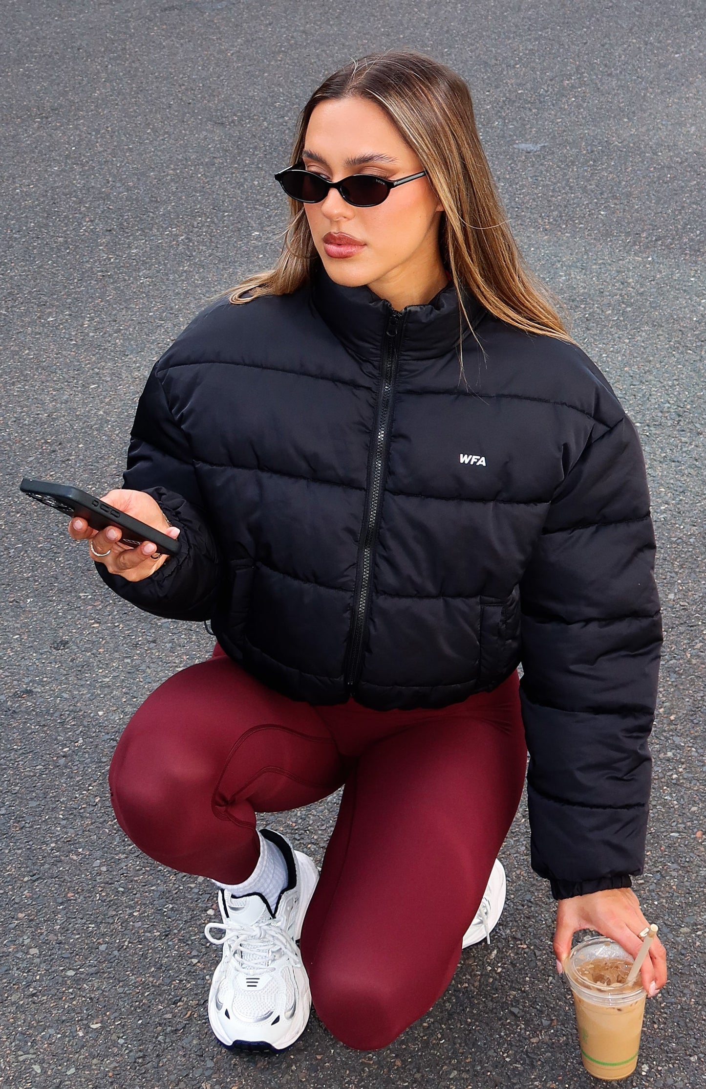 Summit Zip Through Puffer Black